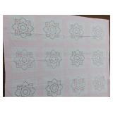 Pink, White & Blue 12 Square Flower Quilt