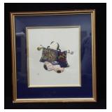 Decorative Embroidered 3D Oriental Figure