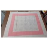 Pink & White Flower Quilt