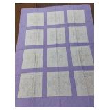 Purple & White Star Pattern Quilt