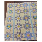 Yellow & Blue Sunflower Quilt