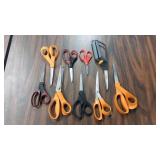 9 Pair Of Fiskar Scissors