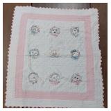 Pink & White Nursery Quilt