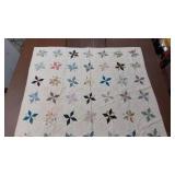 Pink & White Floral Quilt