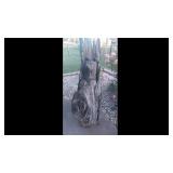 Wooden Bear Stump Carving