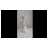 Two Piece White Flower Stand