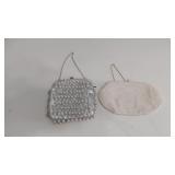 2 Clutches w Faux Pearls