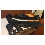 Leather Chaps and Riding Gloves