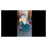 Wooden Santa 3 Ft Tall