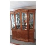 Burlwood Thomasville Buffet Hutch / China Cabinet