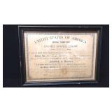 1905 Indian Territory Court Document Oklahoma 1905 Indian Territory Court Document Oklahoma