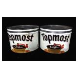 (2) Topmost Coffee Tins St Louis One Pound (Empty) (2) Topmost Coffee Tins St Louis One Pound (Empty)