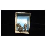 Diminutive American Indian Pewter Art Diminutive American Indian Pewter Art
