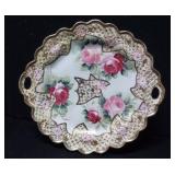 11' Hand Painted Nippon Floral Charger 11' Hand Painted Nippon Floral Charger