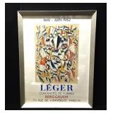 Framed 1962 Paris Art Show Poster Framed 1962 Paris Art Show Poster