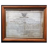 1845 Document sign by Illinois 8th Governor Ford 1845 Document sign by Illinois 8th Governor Ford