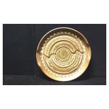 12 1/2' Brown Art Pottery Charger 12 1/2' Brown Art Pottery Charger