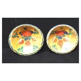 Pair of 7' Painted Bowls Pair of 7' Painted Bowls