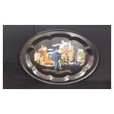 19 1/2' Hand Painted Tray 19 1/2' Hand Painted Tray