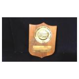 1959 United Airlines Award Plaque 1959 United Airlines Award Plaque