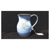 7' Blue Art Pottery Pitcher 7' Blue Art Pottery Pitcher
