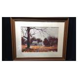 Country Landscape Watercolor Artist Signed Smith Country Landscape Watercolor Artist Signed Smith