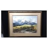 Mountain & Stream Watercolor Landscape Joyce Young Mountain & Stream Watercolor Landscape Joyce Young