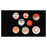 (8) Advertising Lids 2' and under in diameter (8) Advertising Lids 2' and under in diameter