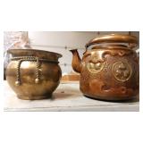 Brass Mini Kettle & Copper Brass Tea Pot (No Lid) Brass Mini Kettle & Copper Brass Tea Pot (No Lid)
