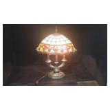 Modern Nice Faux Lead Glass Table Lamp Modern Nice Faux Lead Glass Table Lamp