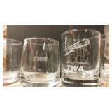 Dozen TWA Glasses (Mixed set 5 & 7) Dozen TWA Glasses (Mixed set 5 & 7)