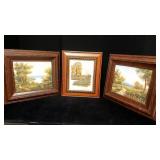3 Oil Paintings widest frame is 15' across 3 Oil Paintings widest frame is 15' across