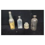 4 Glass Medicine & Soda Bottles 4 Glass Medicine & Soda Bottles