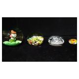 4 Vintage Paperweights 1 Maude and Bob St Clair... 4 Vintage Paperweights 1 Maude and Bob St Clair...