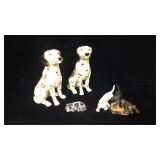 Dog Statues Dalmatians & Three to Boot Porcelain Dog Statues Dalmatians & Three to Boot Porcelain