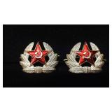 2 Sickle & Hammer Russian Pins 2 Sickle & Hammer Russian Pins