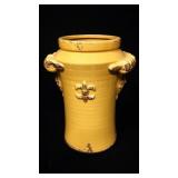 Fleur De Li Mustard Vase 12' Tall Fleur De Li Mustard Vase 12' Tall