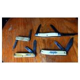 4 Bakelite Handle Pocketknives 4 Bakelite Handle Pocketknives