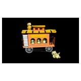Vintage Tin Toy Caboose Vintage Tin Toy Caboose