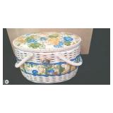 Floral Sewing Basket Floral Sewing Basket