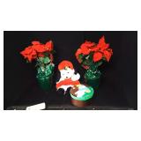 2 Poinsettas' & Other Christmas Items 2 Poinsettas' & Other Christmas Items