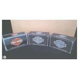 3 Harlet-Davidson 1:18 Die Cast Collectibles 3 Harlet-Davidson 1:18 Die Cast Collectibles
