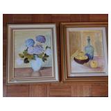 (2) Still Oil Paintings on Board (2) Still Oil Paintings on Board