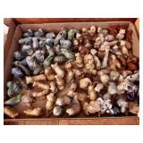 2 Flats of Miniature Ceramic Animals 2 Flats of Miniature Ceramic Animals