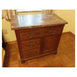 Dark Marble Top Washstand Dark Marble Top Washstand