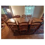 5 Leaf Table w/ 8 Chairs 5 Leaf Table w/ 8 Chairs