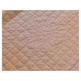 Peach and White Reversable Quilt Peach and White Reversable Quilt
