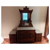 (3) Piece Marble Top Bedroom Set (3) Piece Marble Top Bedroom Set