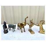 Brass Metal Animal Lot Brass Metal Animal Lot