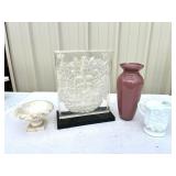 Decorative Lot Including Lucite Buddha Decorative Lot Including Lucite Buddha